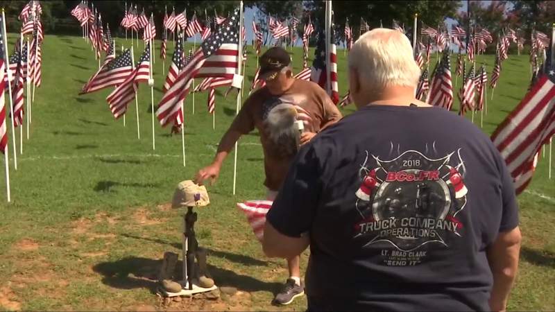 1,000 American flags in Lynchburg honor those who serve, including fallen U.S. troops from Afghanistan