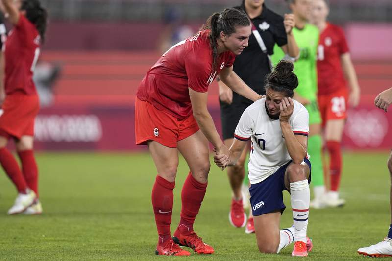 Canada upsets US with 1-0 win in women’s soccer