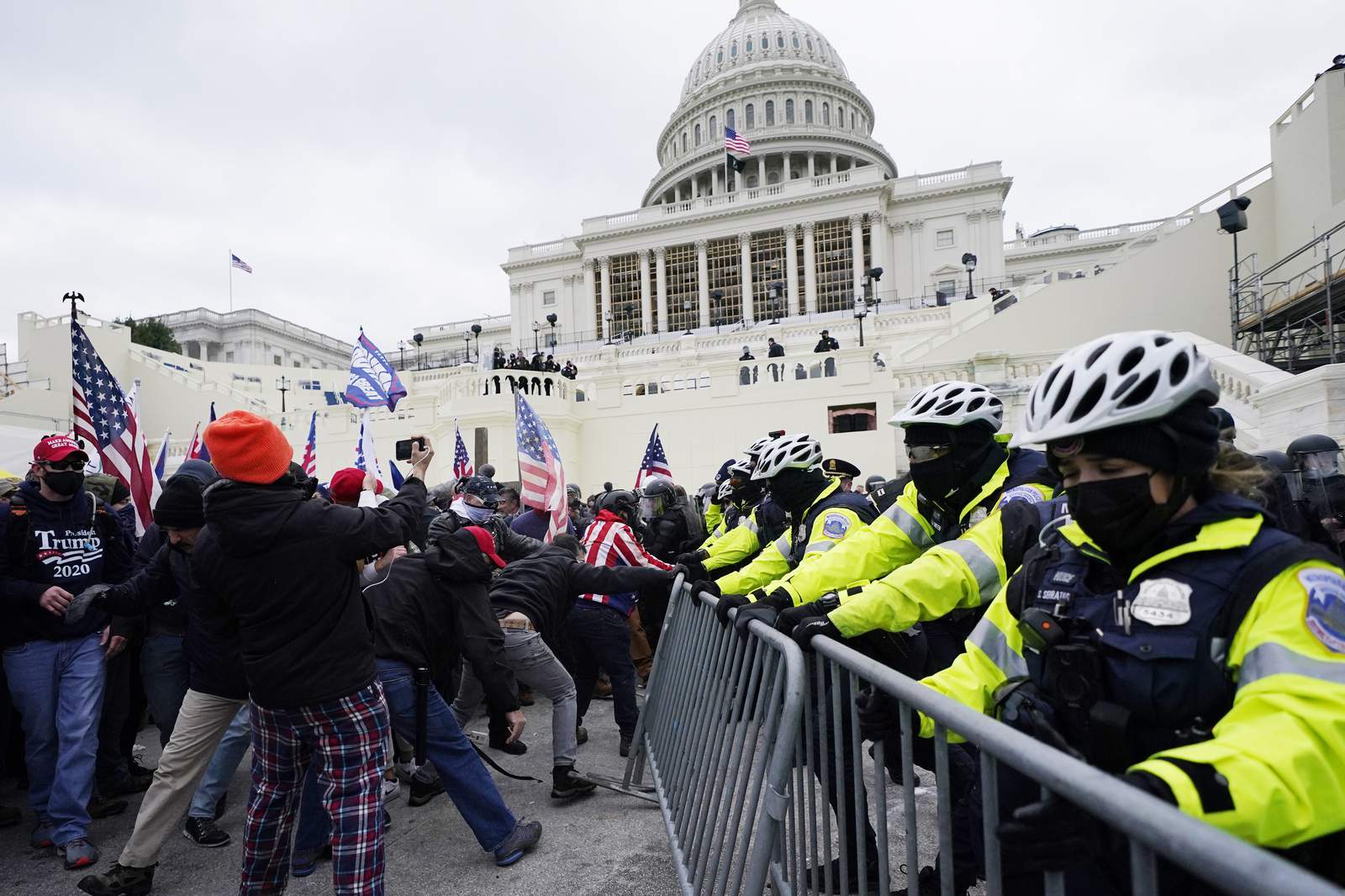 US Capitol locks down as Trump supporters clash with police