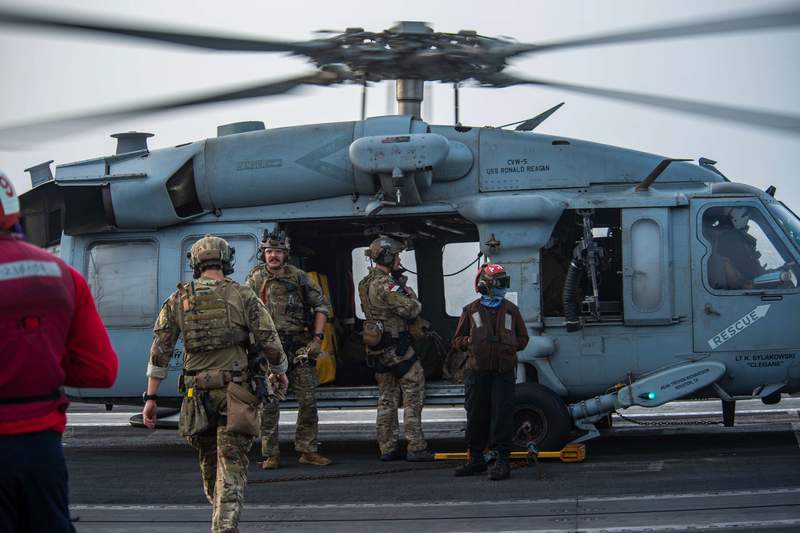 US Navy says drone strike hit oil tanker off Oman, killing 2