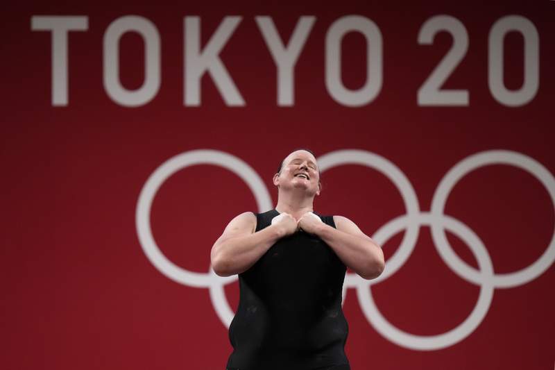 Transgender weightlifter Hubbard makes history at Olympics