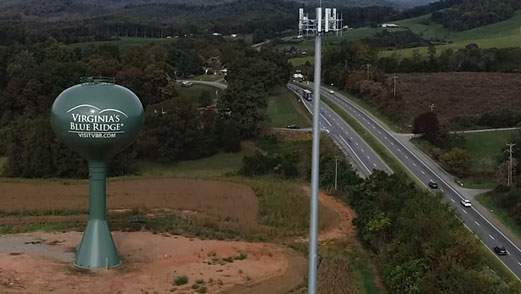 New water tower goes up along US-220 in Franklin County