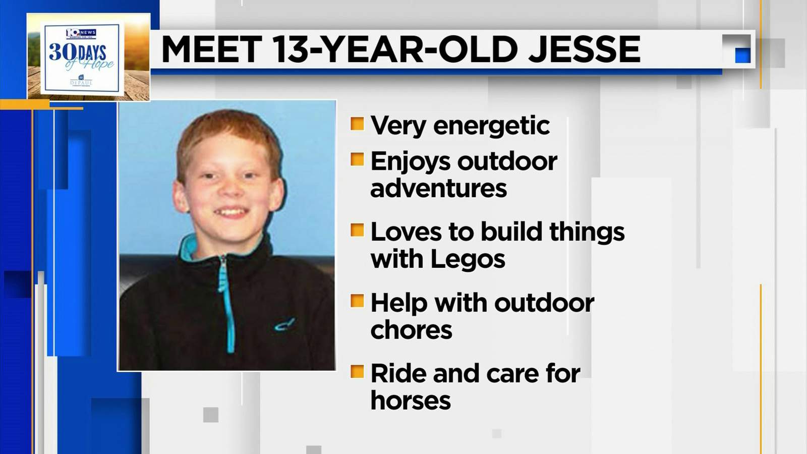Jesse is still looking for a family: 30 Days of Hope