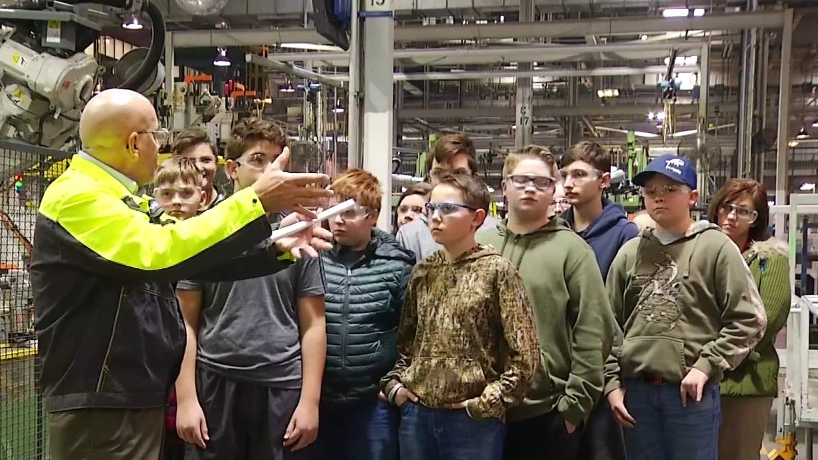 Ups and downs: Students tour Volvo plant as both layoffs and expansion continue