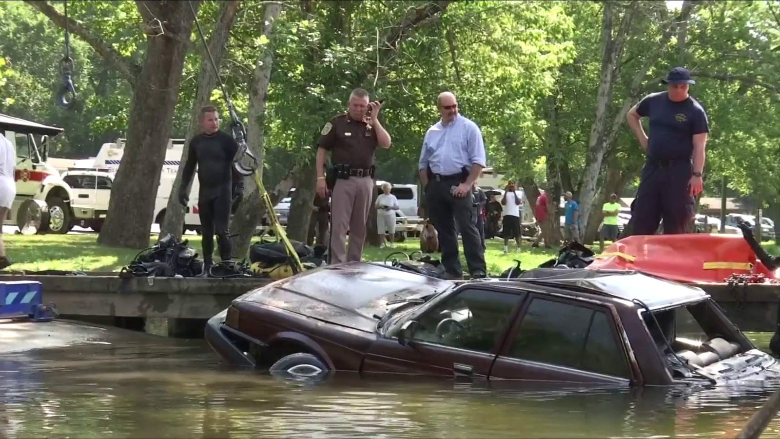 ‘That’s crazy. I come here all the time’: Police pull three cars out of James River, one with human remains