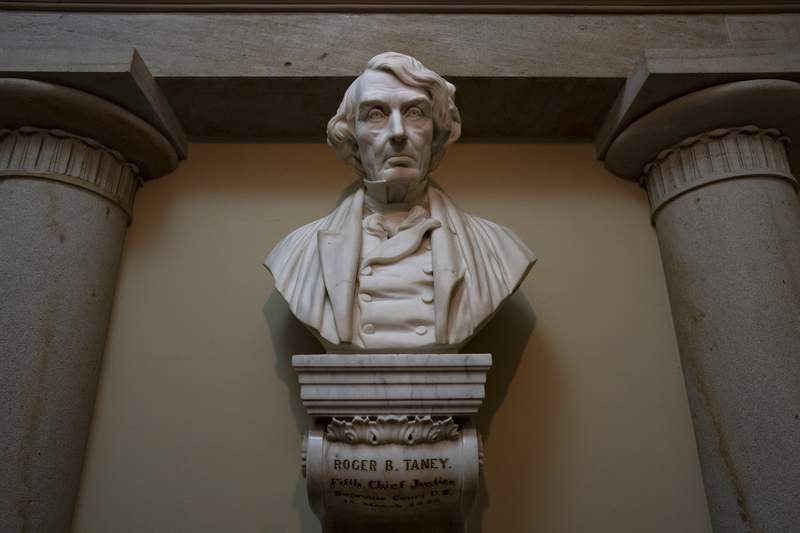 House votes to remove Roger Taney bust, Confederate statues