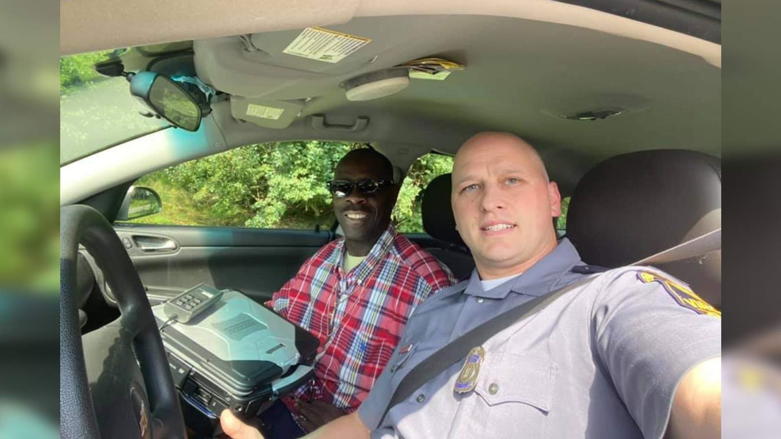 Virginia state trooper posts ‘thank you’ to man after impromptu car ride