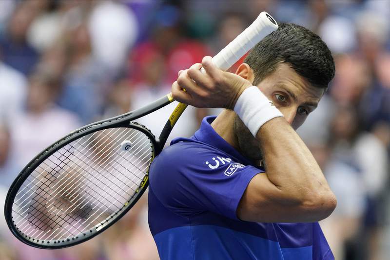 The Latest: No Slam as Medvedev beats Djokovic in US Open