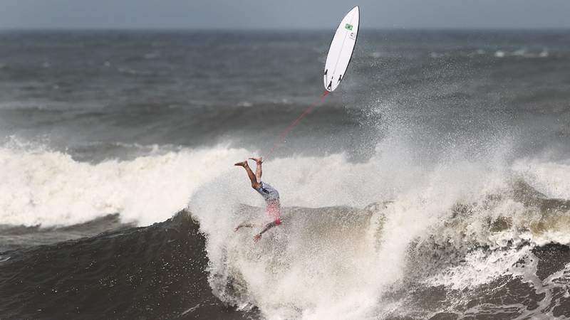 WATCH: The surfing wipeouts of the Tokyo Olympic Games