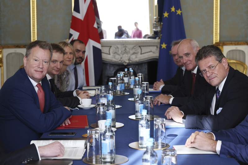 UK's Johnson renews threat to EU over N Ireland trade
