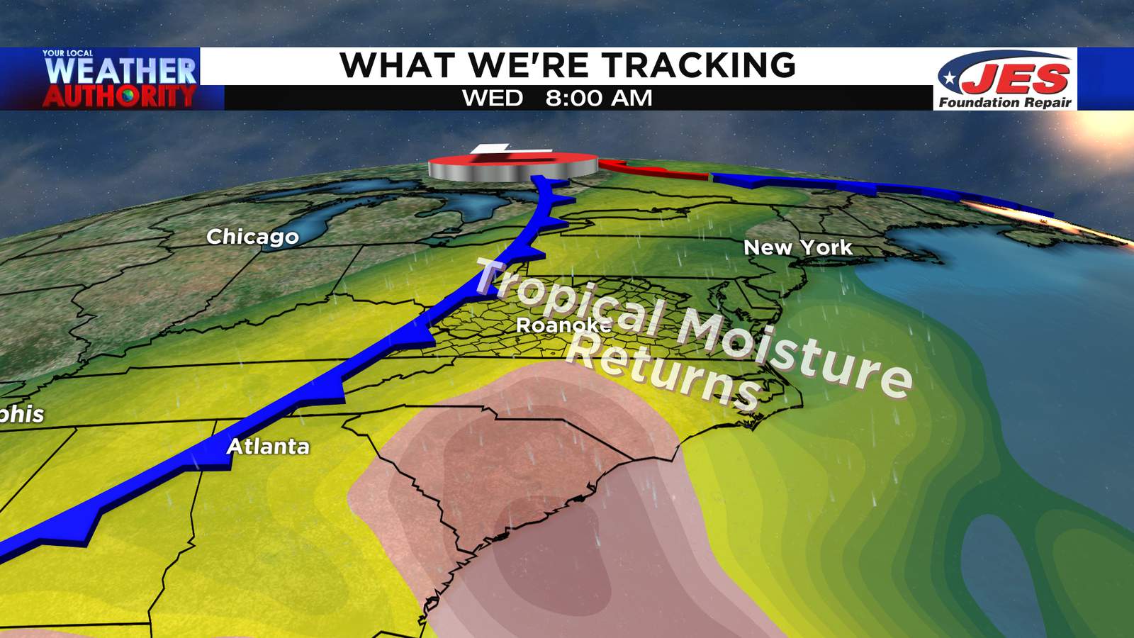 Moisture from Eta to provide another soaking rain in our area