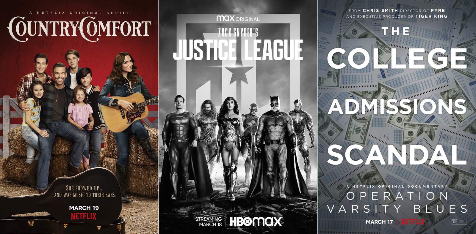 New this week: 'Justice League,' 'Country Comfort' & scandal