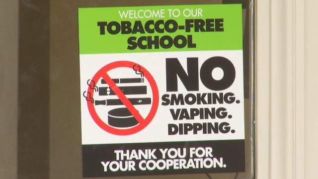New Roanoke school signs say no to vaping, smoking, all tobacco use on