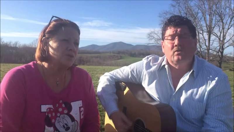 Married musical duo sing to the Blue Ridge Mountains