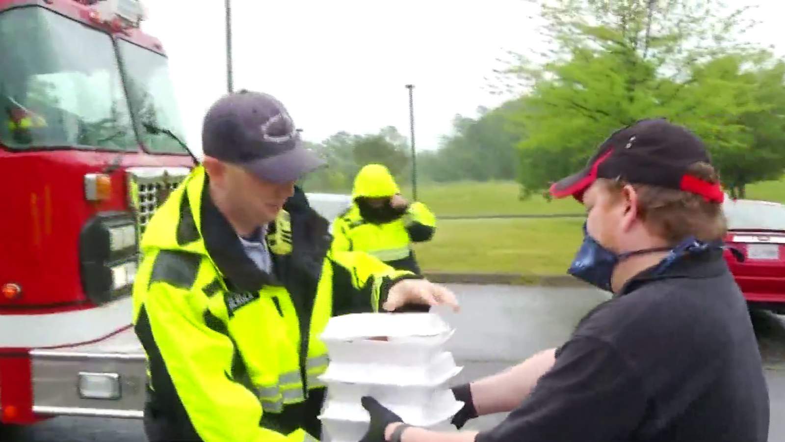 Botetourt County Fire and EMS treated to Food for Frontline meals