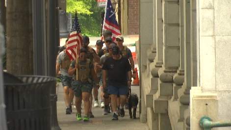 Veterans group on 22-hour mission to raise awareness about suicide, brain injuries