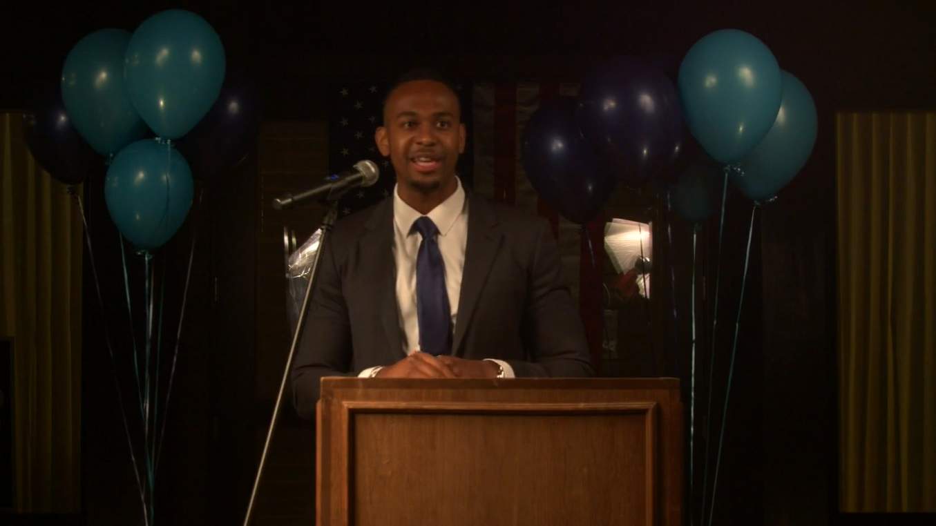 WATCH: Dr. Cameron Webb gives speech on election night