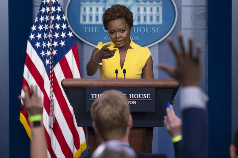 Karine Jean-Pierre makes history giving White House briefing