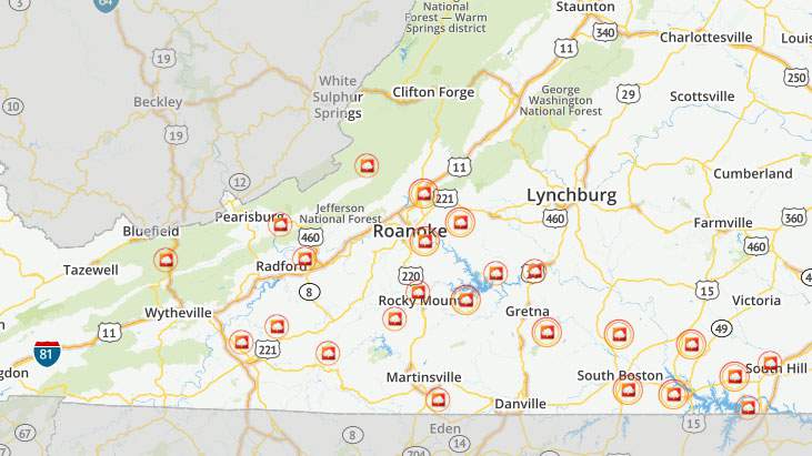 Flash flooding closes roads across Southwest, Central Virginia