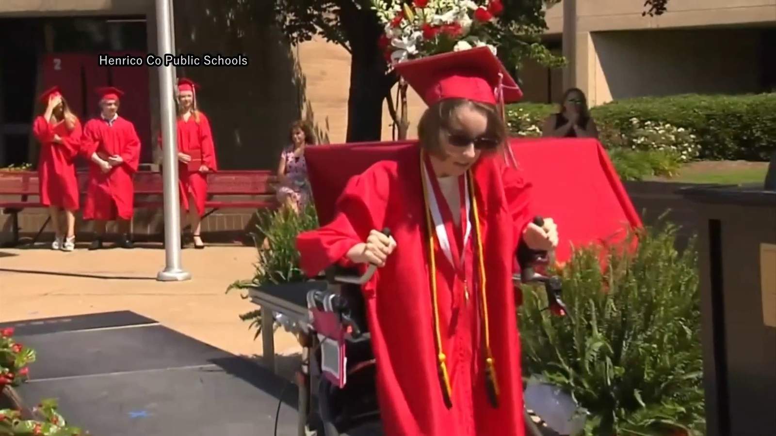 After numerous surgeries, Virginia teen reaches goal of walking across graduation stage