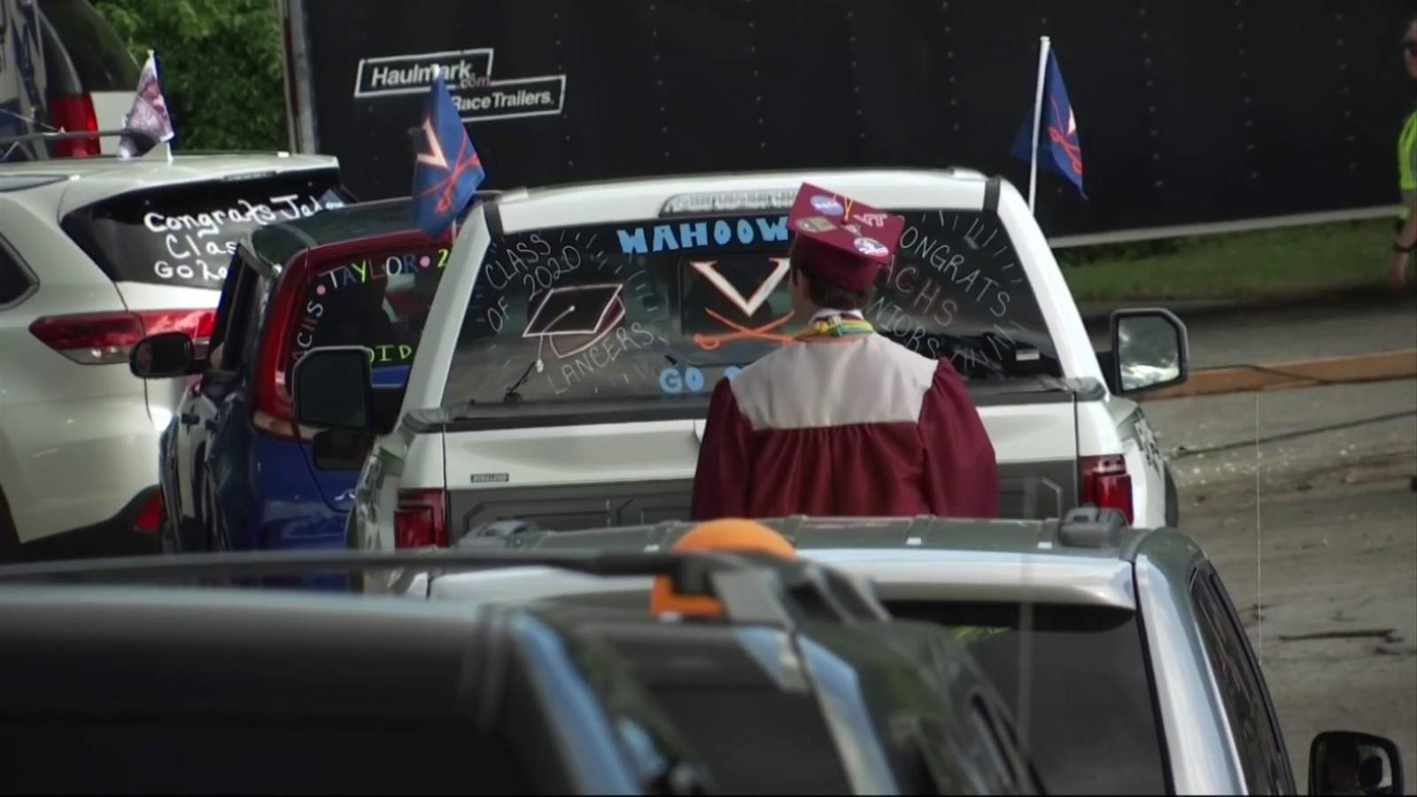 ‘We will go down in history’: Amherst County graduates experience commencement from their cars