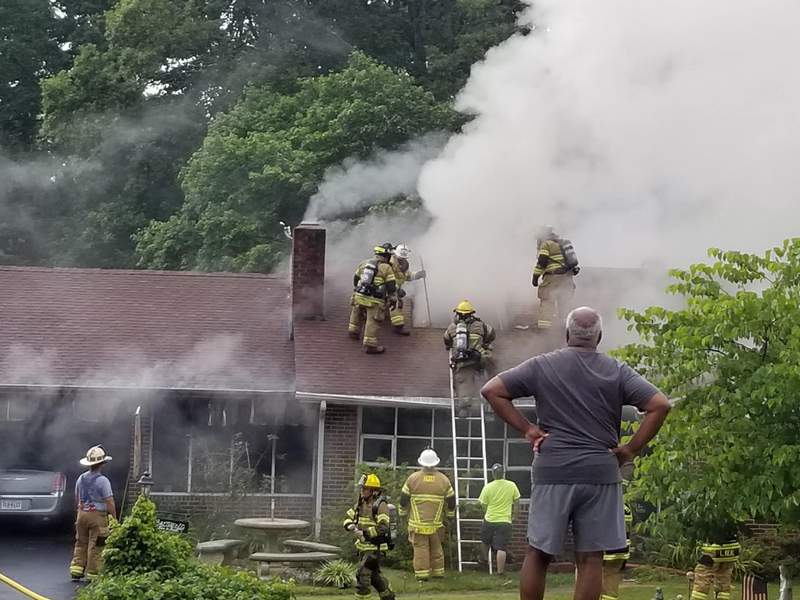 First responders spend hours fighting house fire in Altavista Sunday