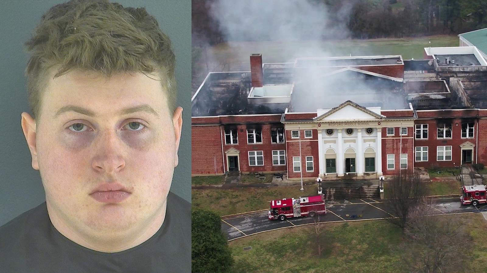 Man facing felony charges for Bedford Middle School fire to enter plea agreement