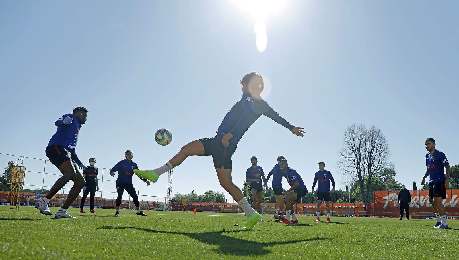 Full squad training resumes in Spain ahead of soccer restart