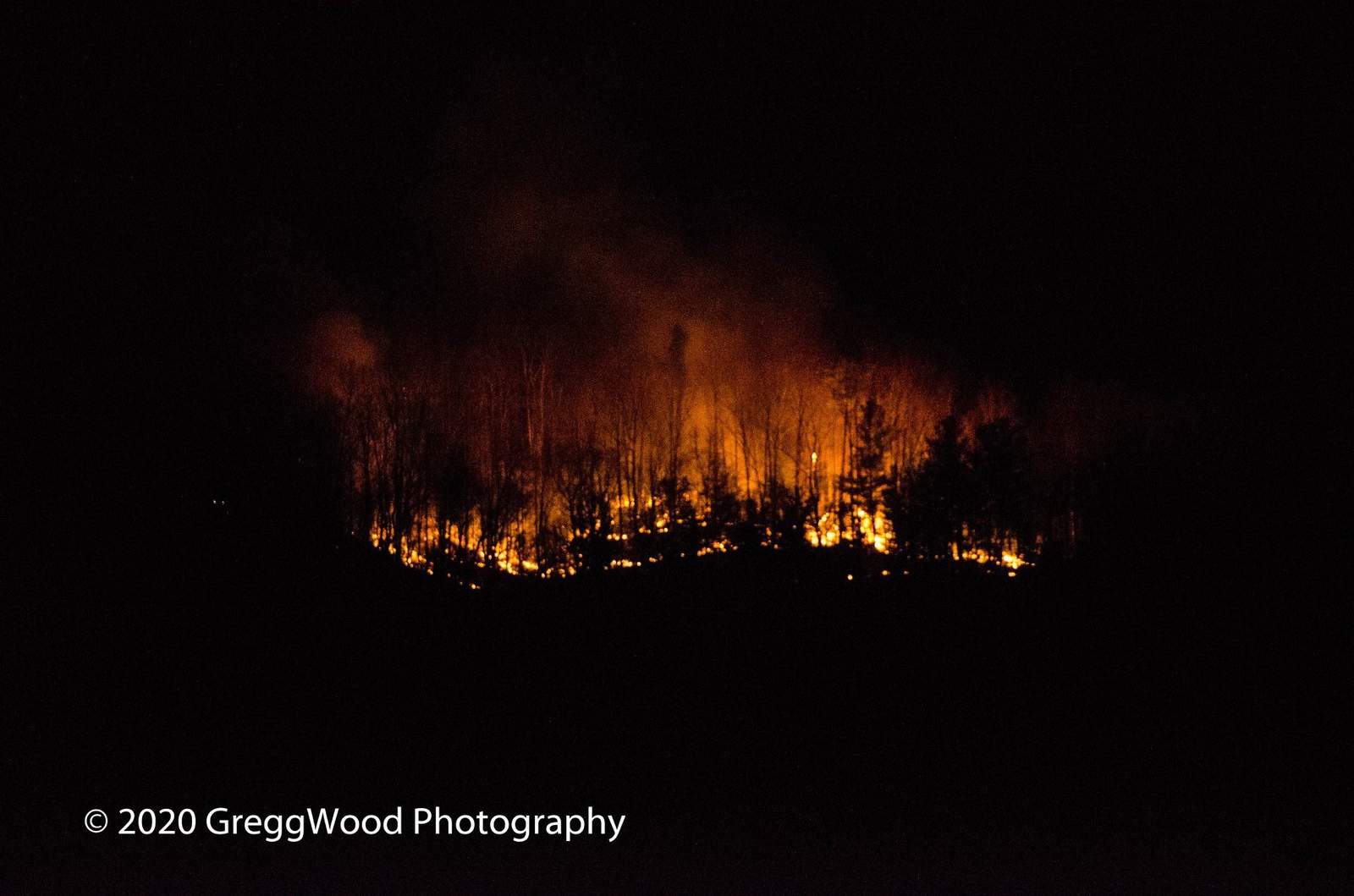 Crews fighting wildfire in Boones Mill