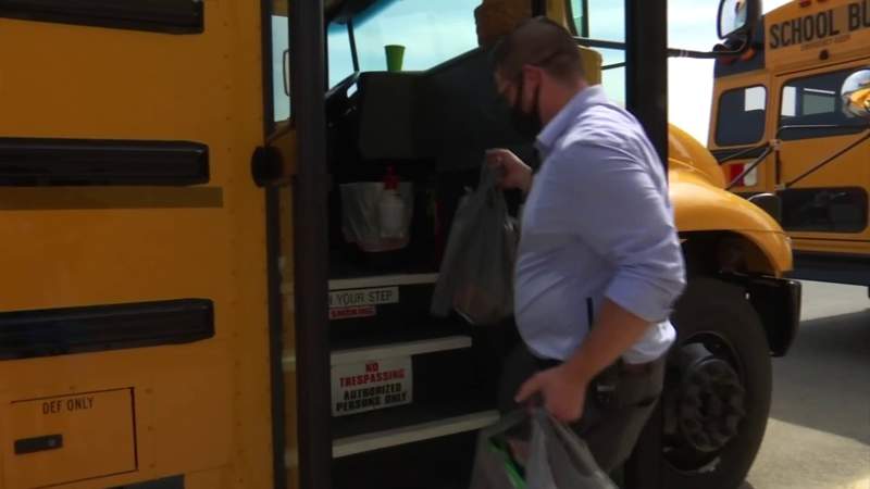 Community loads the bus with a record number of school supplies for Roanoke Valley districts