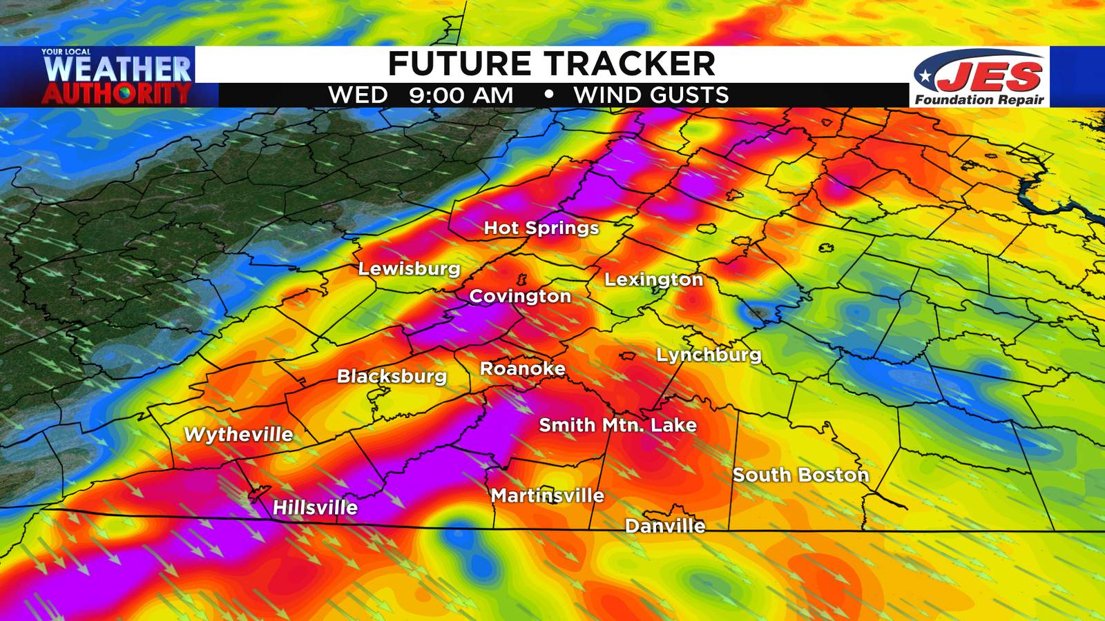 Whew! Wind lingers into Wednesday before a pair of cold fronts approach