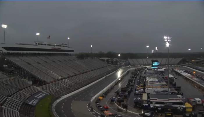 Rain, Rain go away-- NASCAR Cup Series race at MartinsvIlle Speedway to resume Sunday