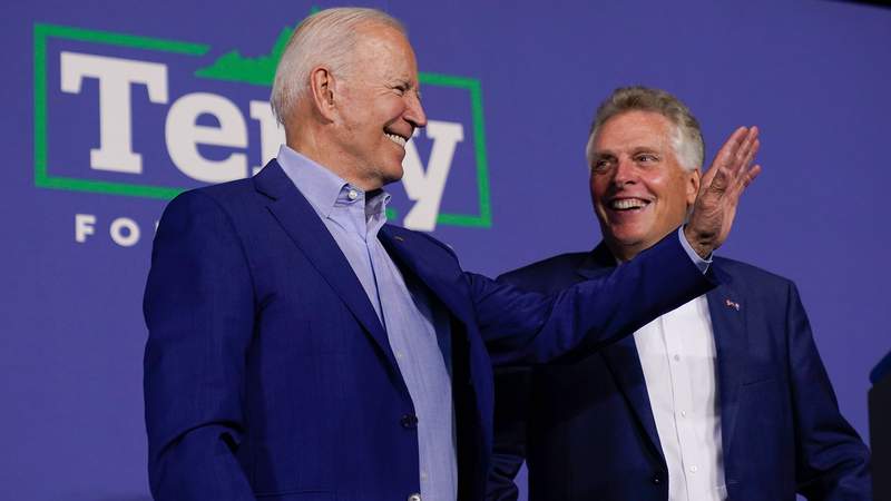 President Joe Biden returning next week to campaign with Terry McAuliffe