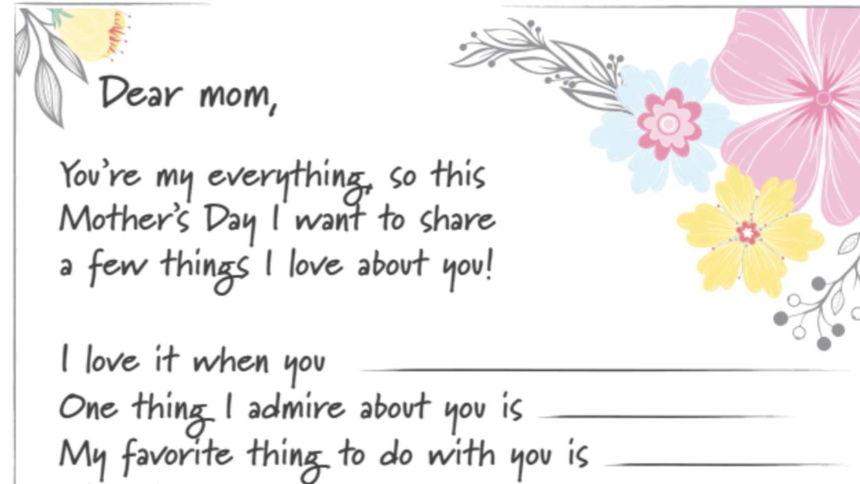 Thank mom this year with this DIY Mother’s Day card