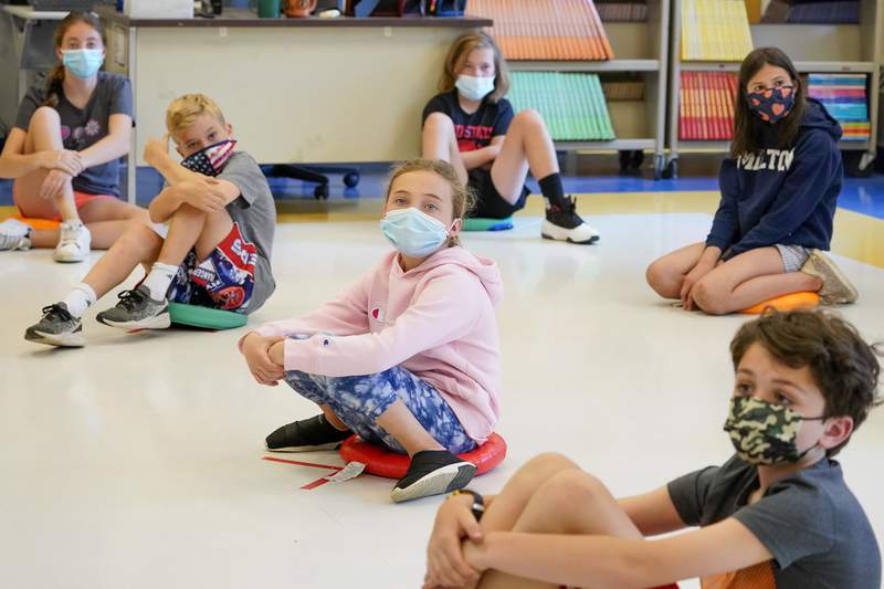 All children should wear masks in school despite vaccination status, pediatrics group says