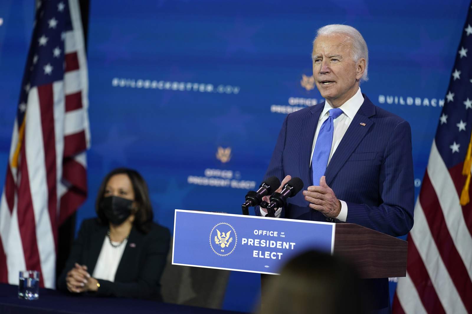 The Latest: Biden gives dire virus warning for next 2 months