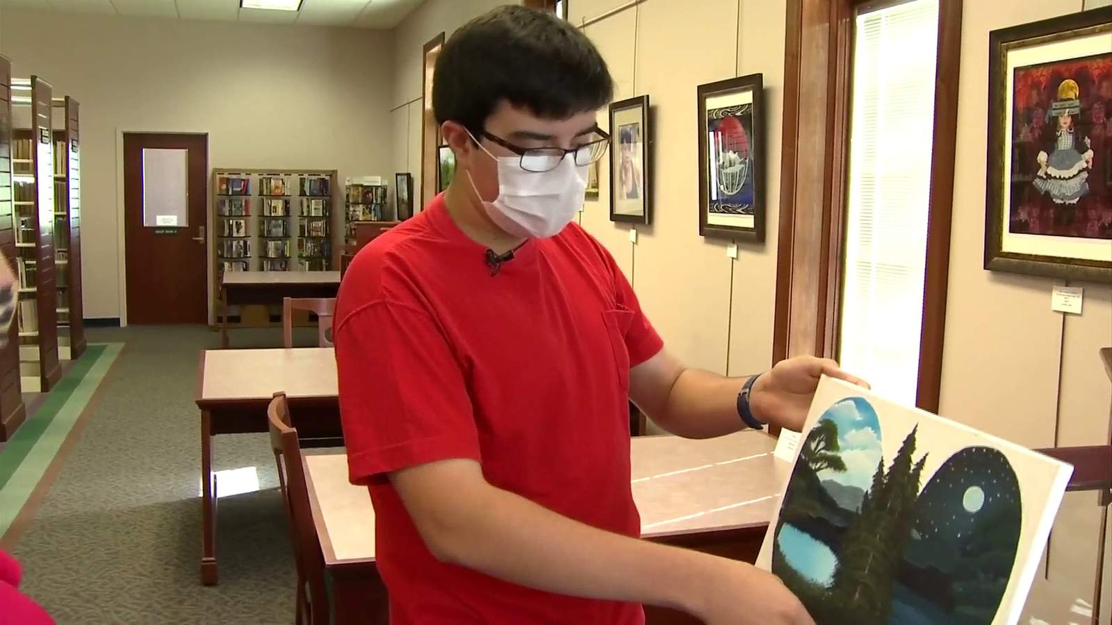 Happy little hobby: Bedford County teen learns to paint watching Bob Ross