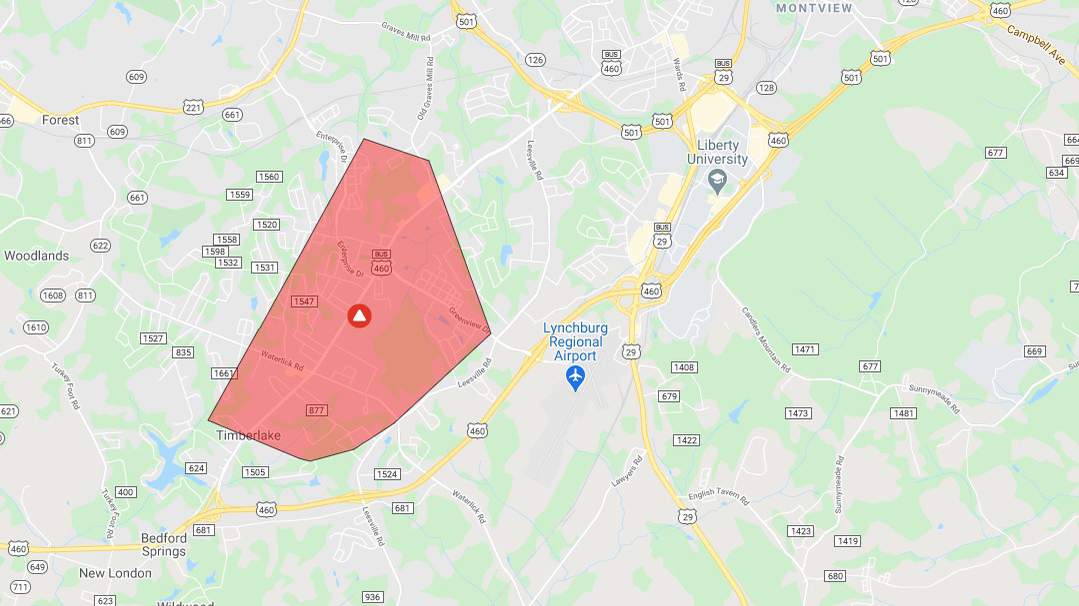 More than 2,000 Lynchburg-area Appalachian Power customers without power