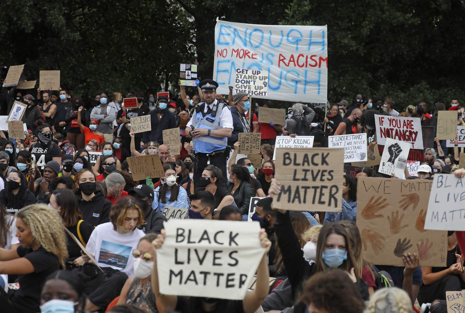 Thousands in Europe decry racial injustice, police violence