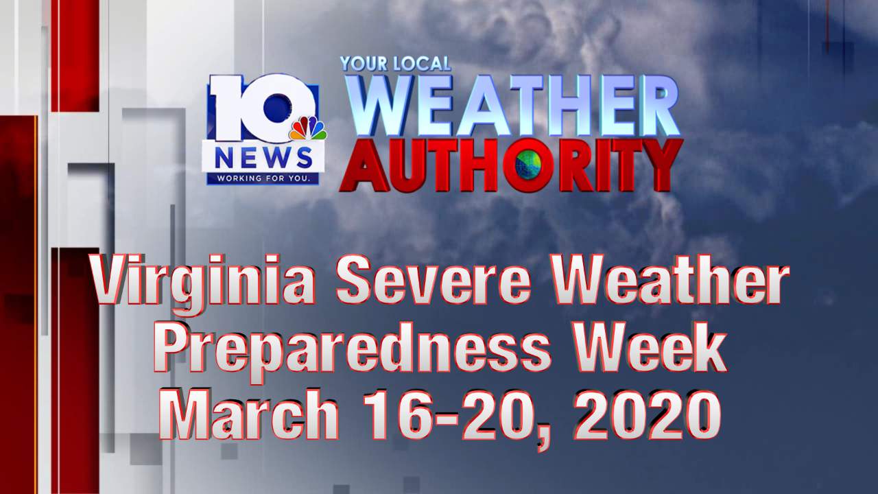 Virginia Severe Weather Preparedness Week starts Monday