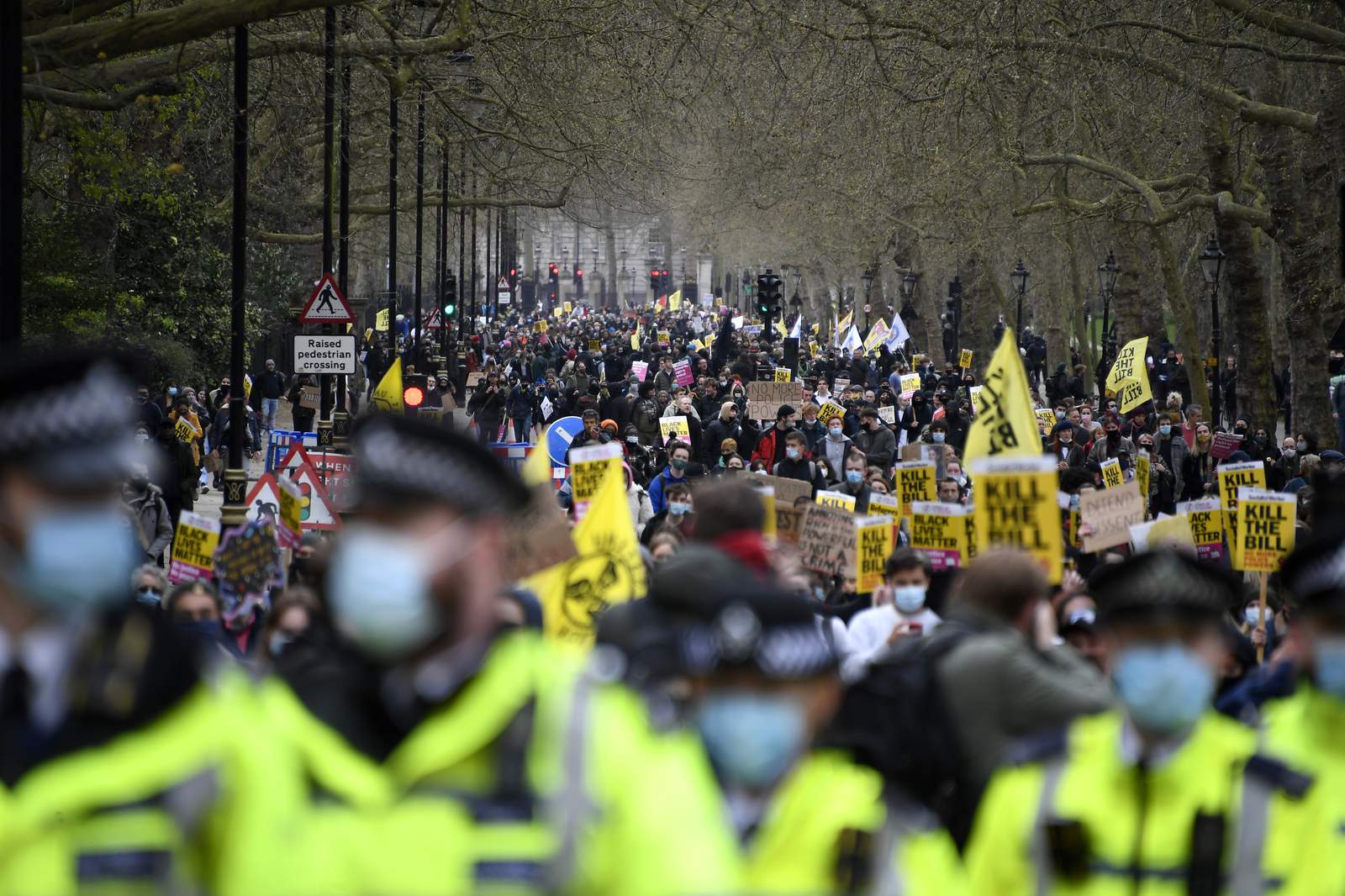Hundreds rally in England and Wales over police legislation