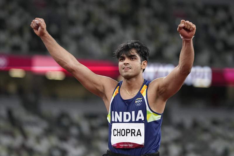 Chopra wins India’s 1st gold in Olympic track and field