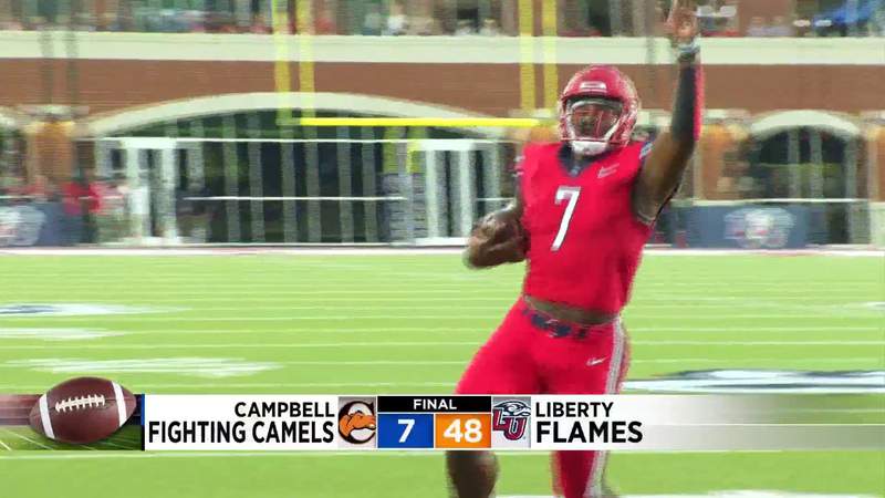 Liberty coasts to 48-7 season-opening win over Campbell