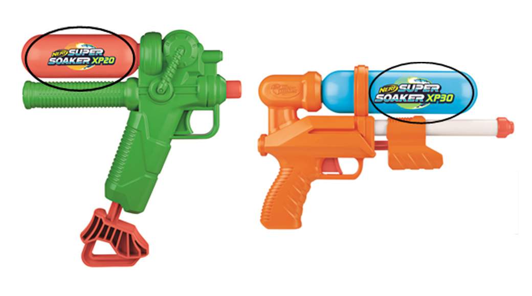 Two Super Soakers recalled due to lead ink