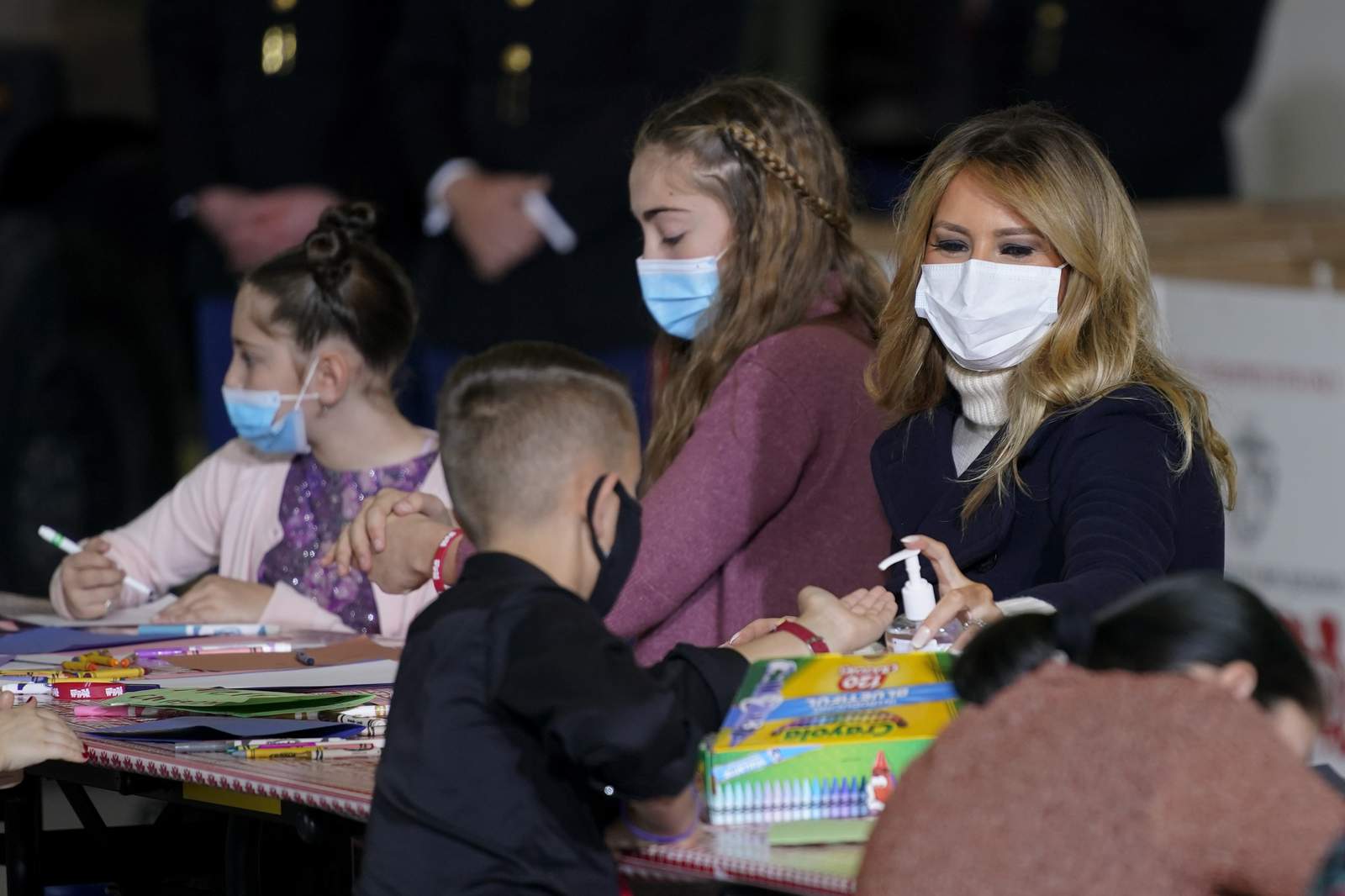 First lady urges kindness during holiday clouded by pandemic