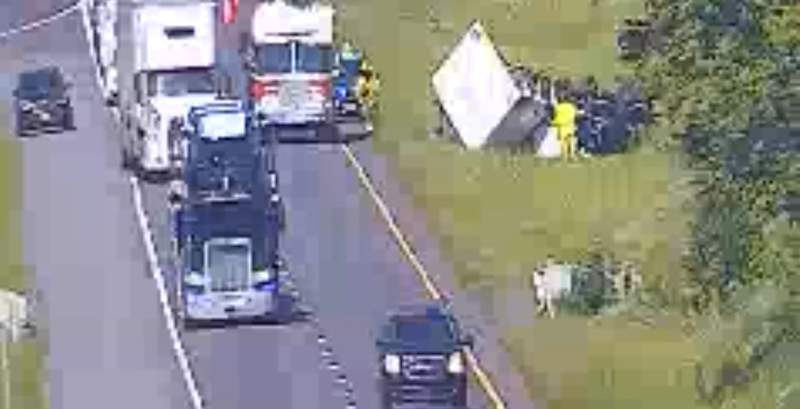 Crash causes 2-mile backup on I-81 North in Montgomery County