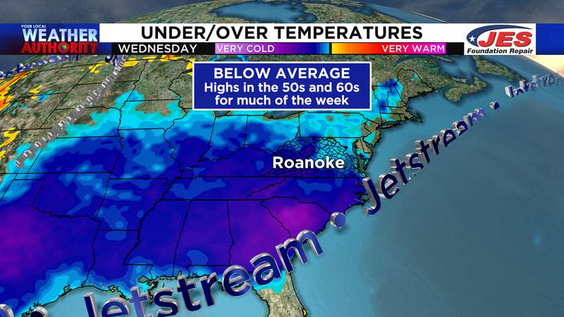Early spring vibes continue; below average temperatures much of the week