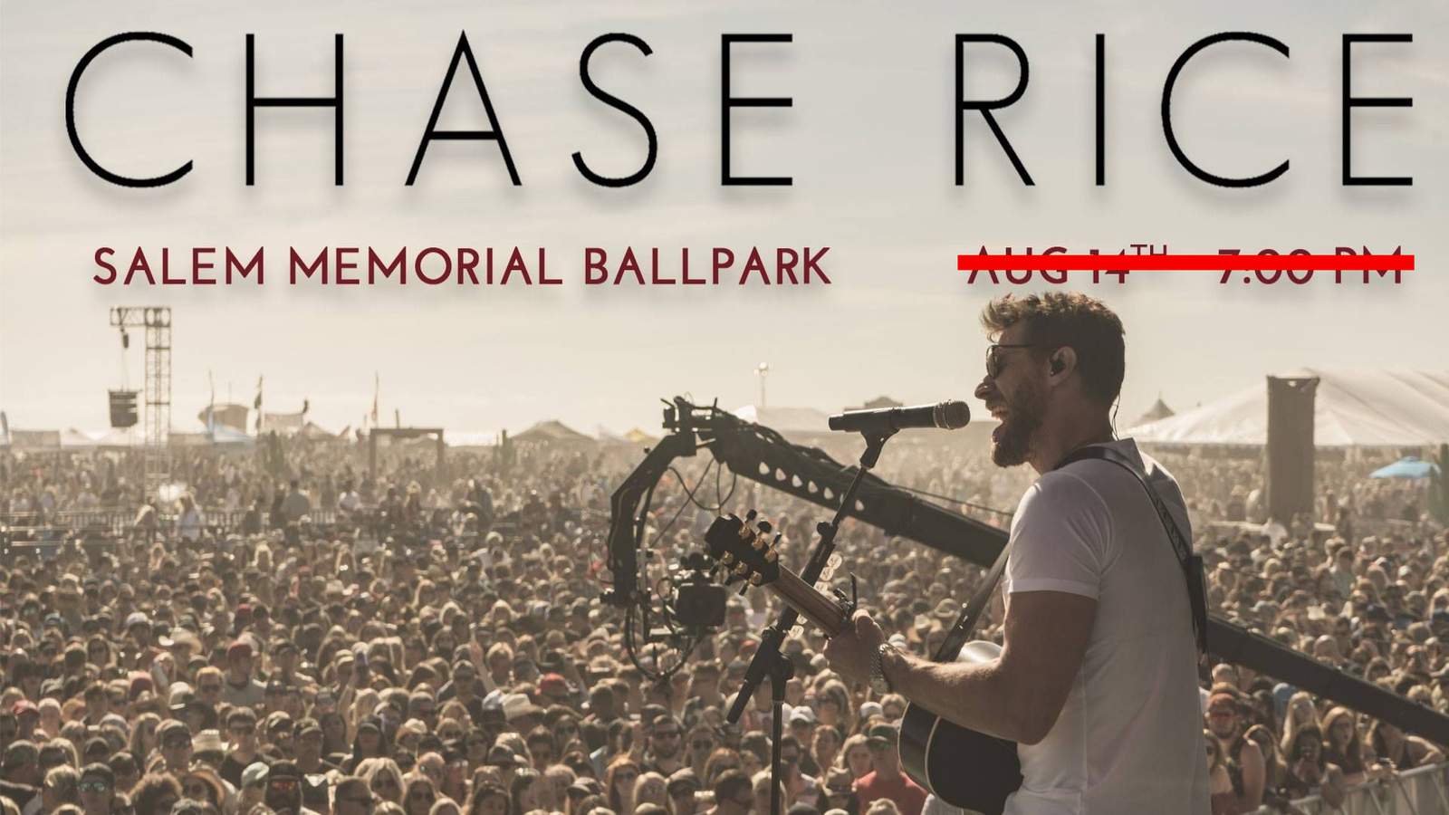 Salems Chase Rice concert pushed back more than 9 months