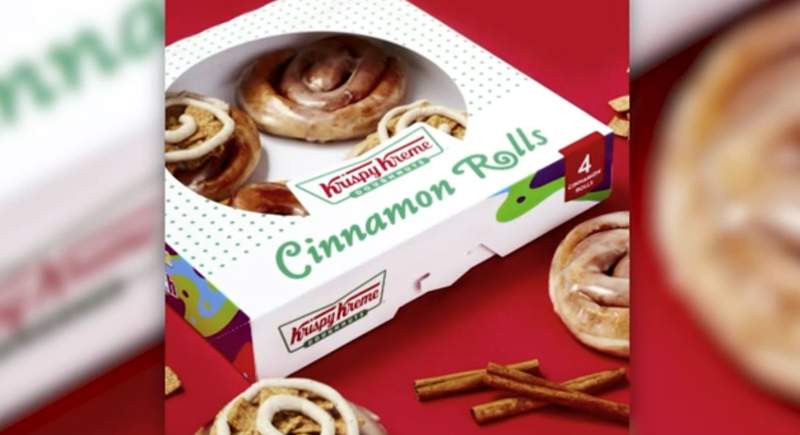 Cinnamon rolls are coming to Krispy Kreme