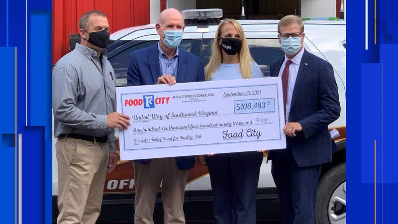 Food City teams up with United Way of Southwest Virginia to raise more than $106,000 for Hurley flood victims
